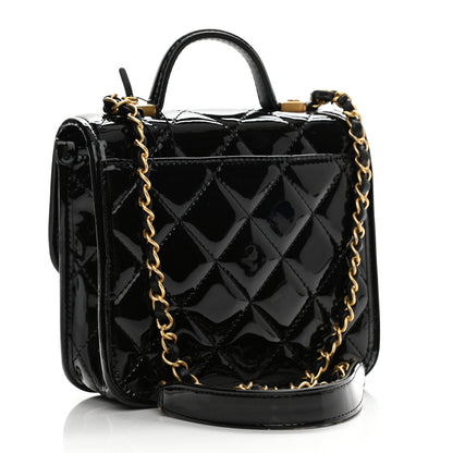 Chanel Patent School Memory Mini Top Handle Flap Black 3 of 7