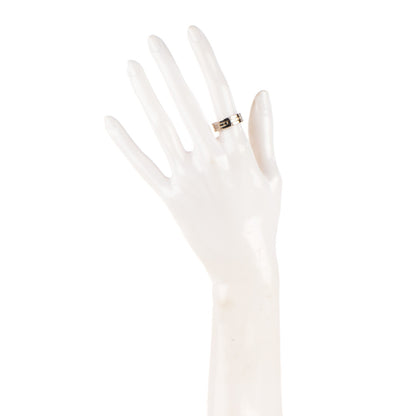 Cartier 18K White Gold 7mm Tank Francaise Ring 52 6 2 of 5