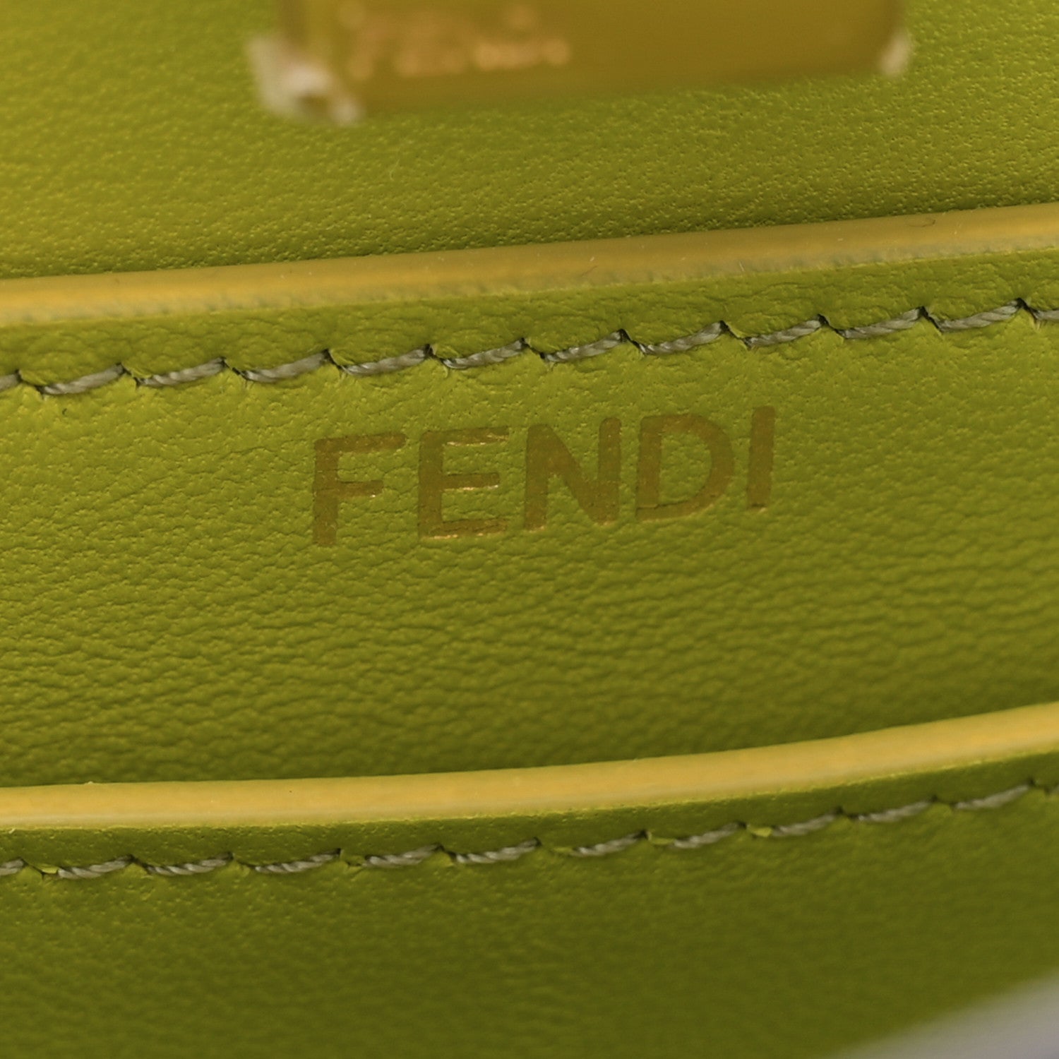 Fendi Shiny Nappa Petite Peekaboo I SEE U Satchel Wasabi 6 of 11