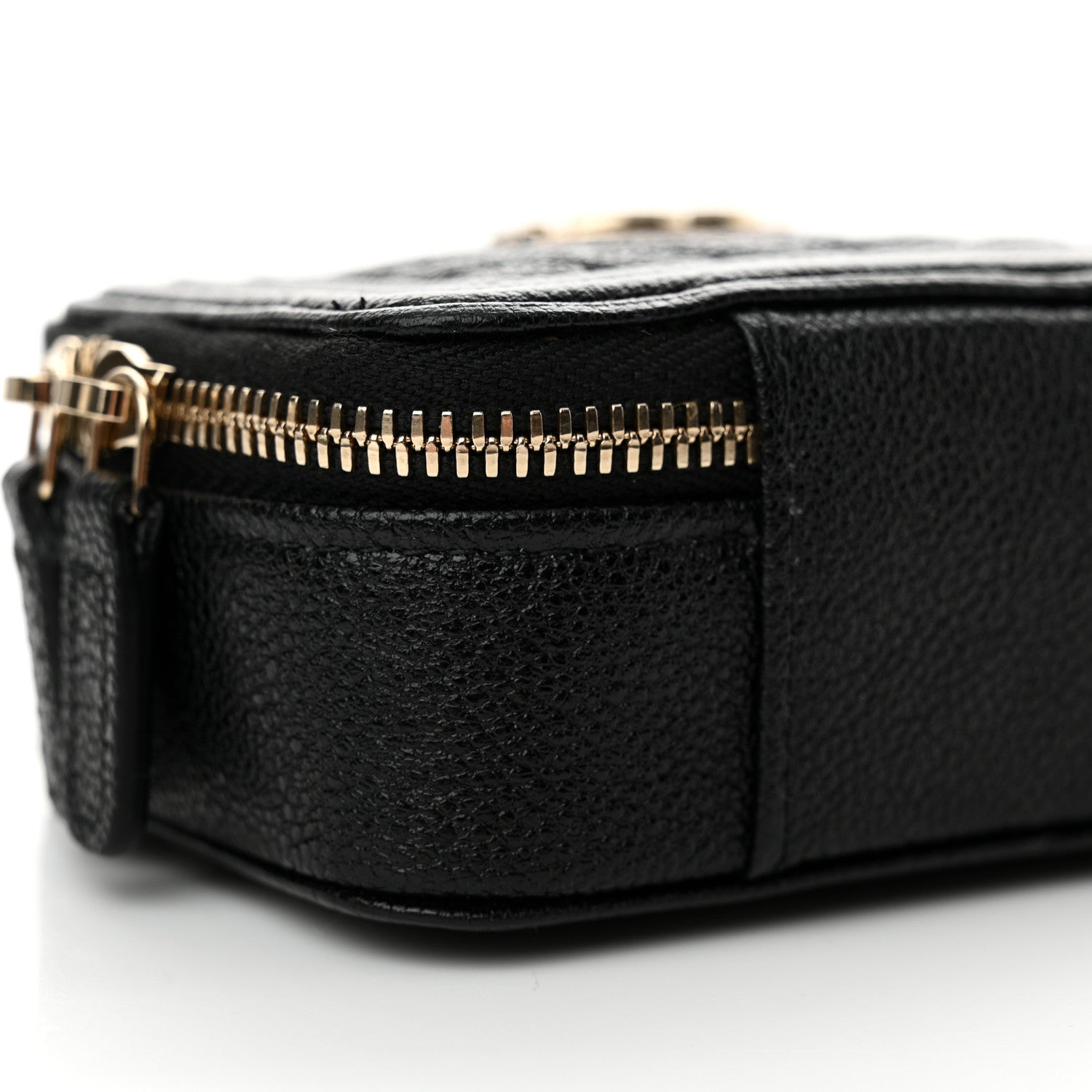 Chanel Caviar Chevron Quilted Mini Boy Clutch With Chain Black 10 of 10