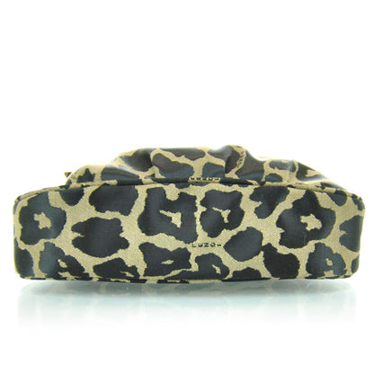 Fendi Jacquard Leopard Print Fendista Pouchette Crossbody Taupe Black 6 of 13