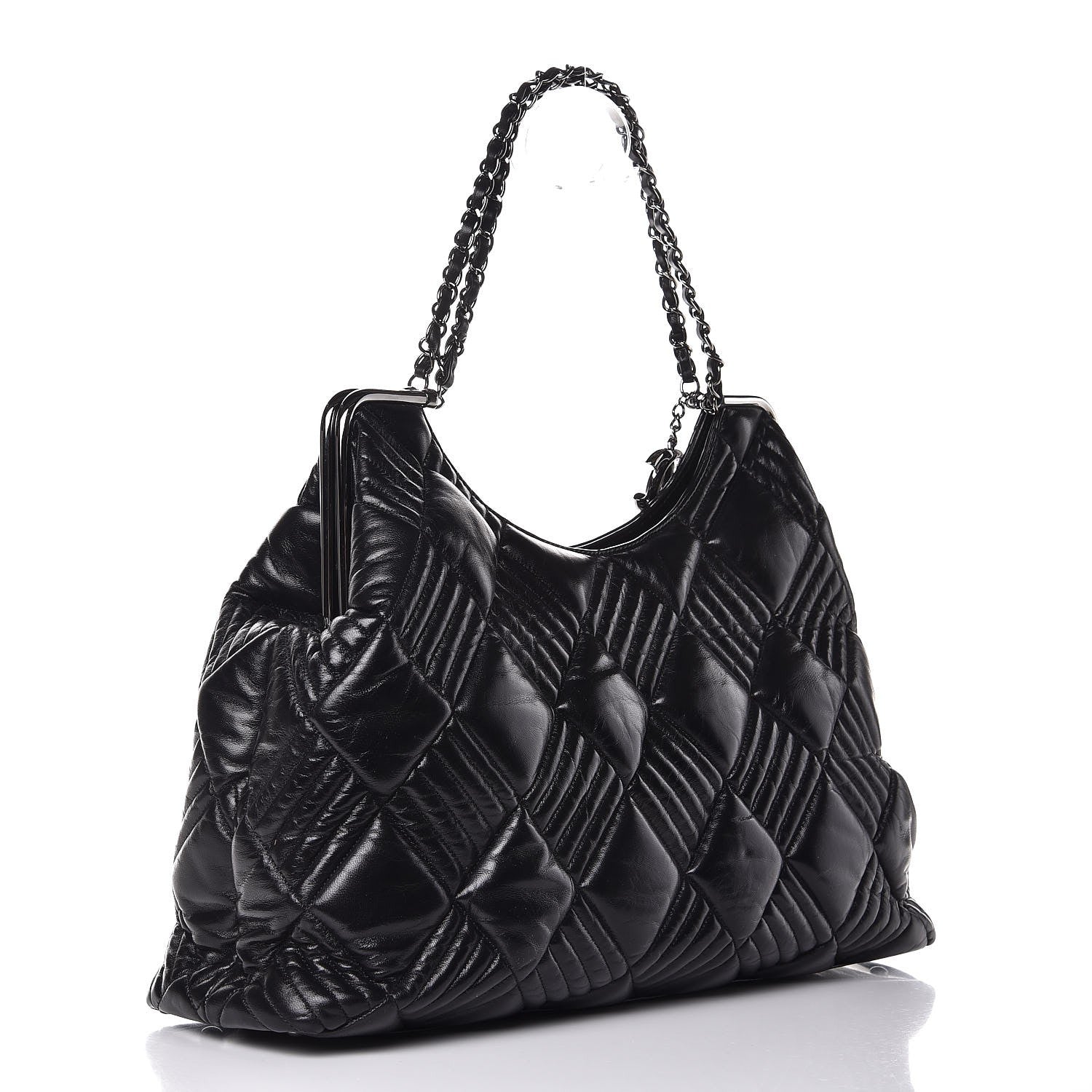 Chanel Lambskin Large In and Out Tote Black 3 of 8