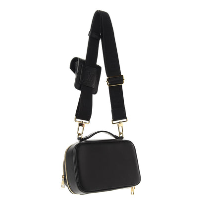 Louis Vuitton Calfskin Monogram Embossed Utility Crossbody Black 3 of 8
