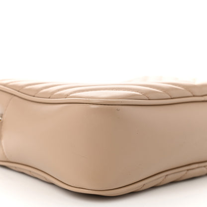 Saint Laurent Calfskin Matelasse Monogram Lou Camera Bag Dark Beige 9 of 13