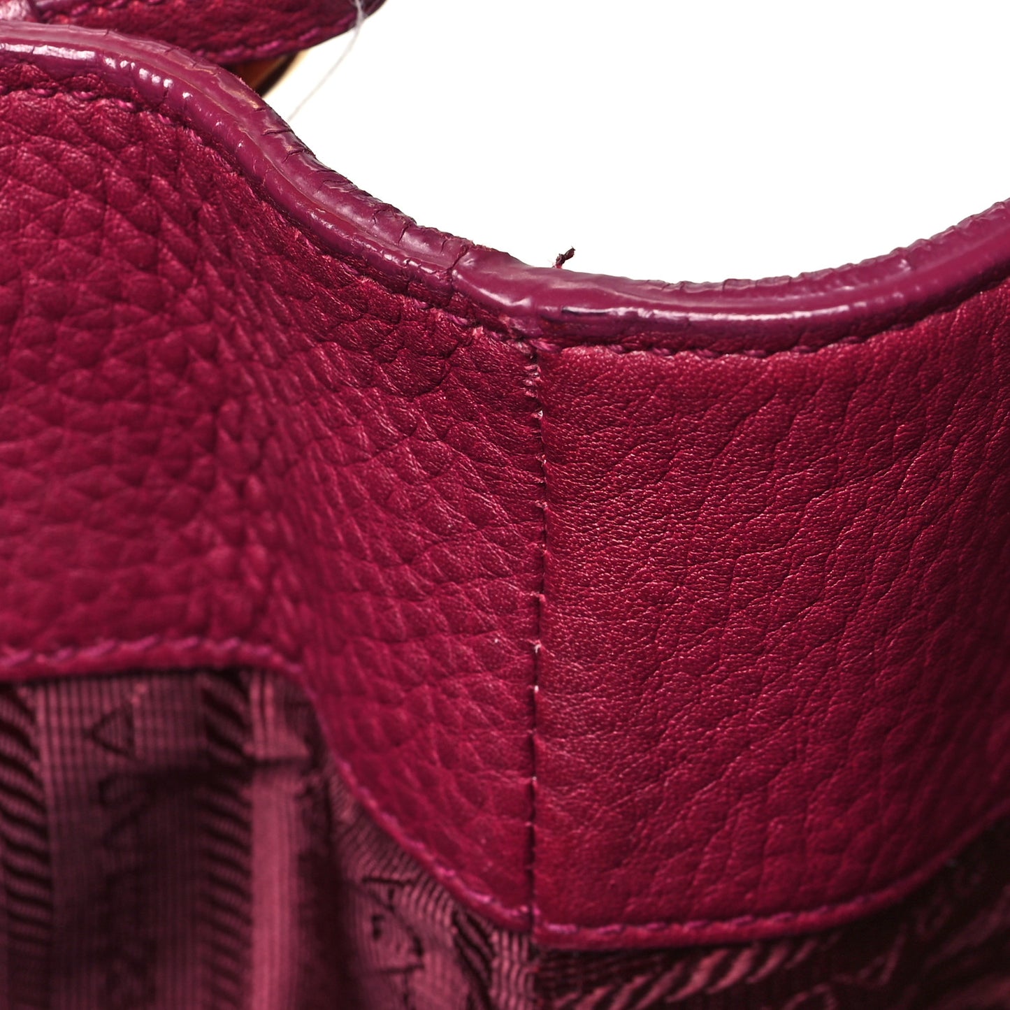 Vitello Daino Side Zip Pocket Hobo Ametista