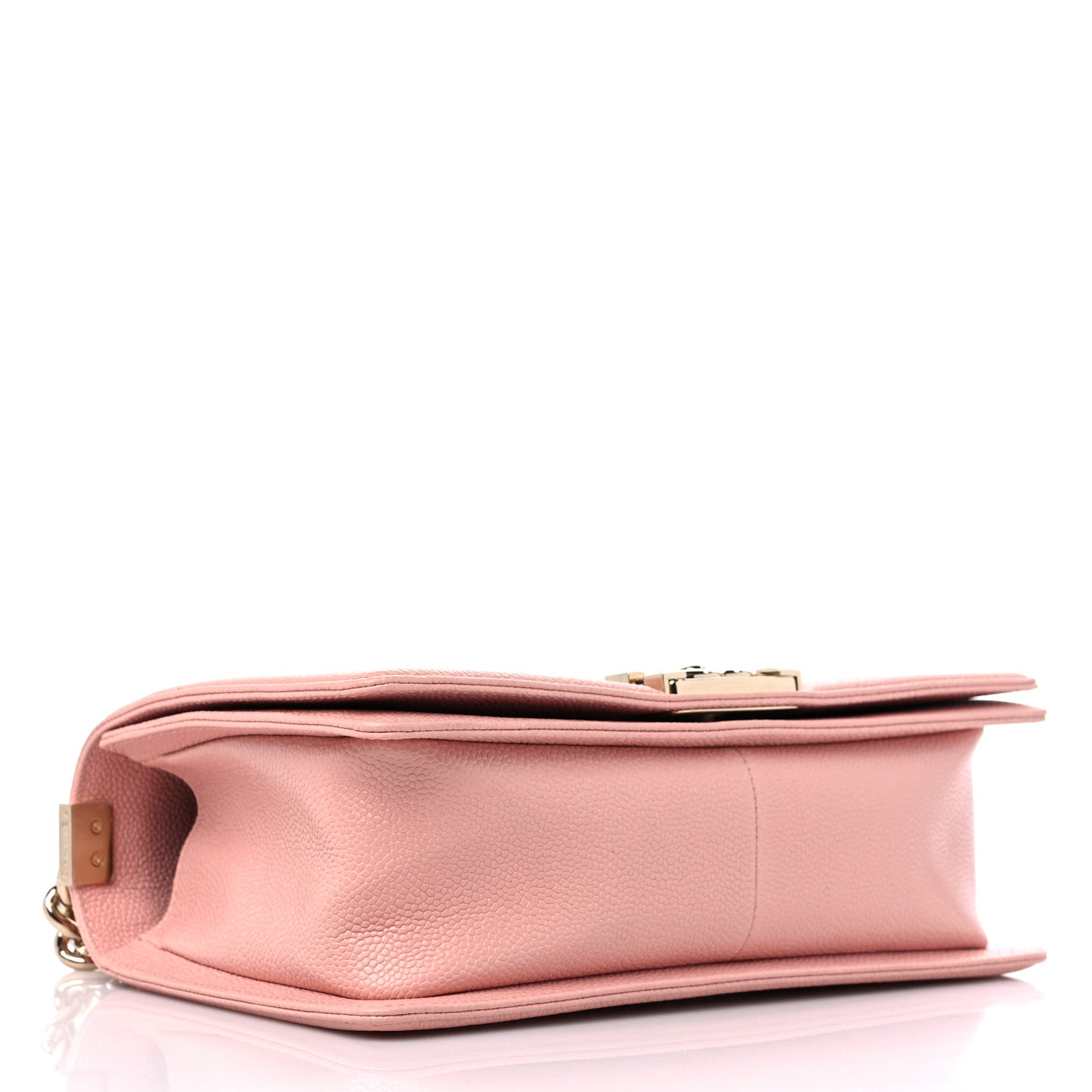 Caviar Quilted Medium Boy Flap Light Pink