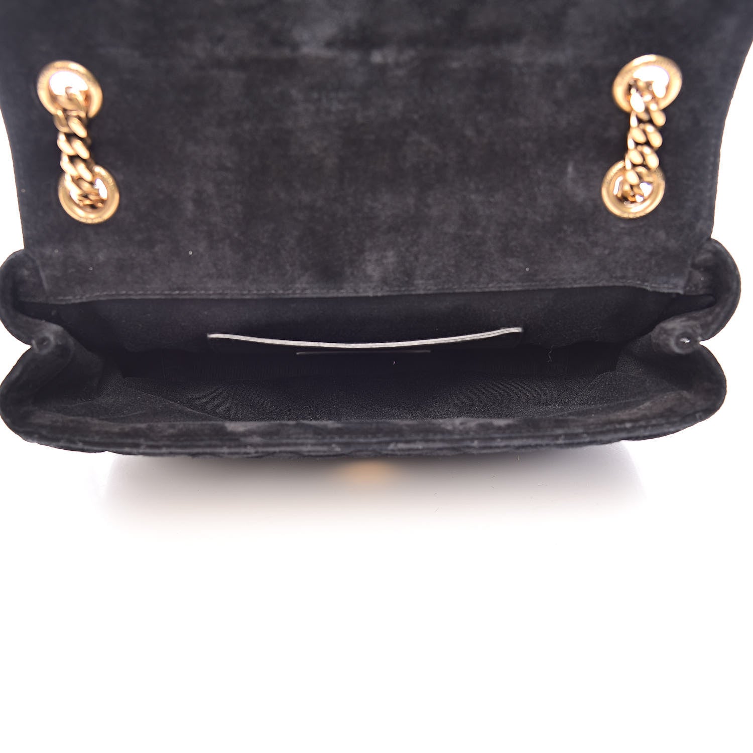 Saint Laurent Suede Tri-Quilt Monogram Medium College Bag Black 5 of 14