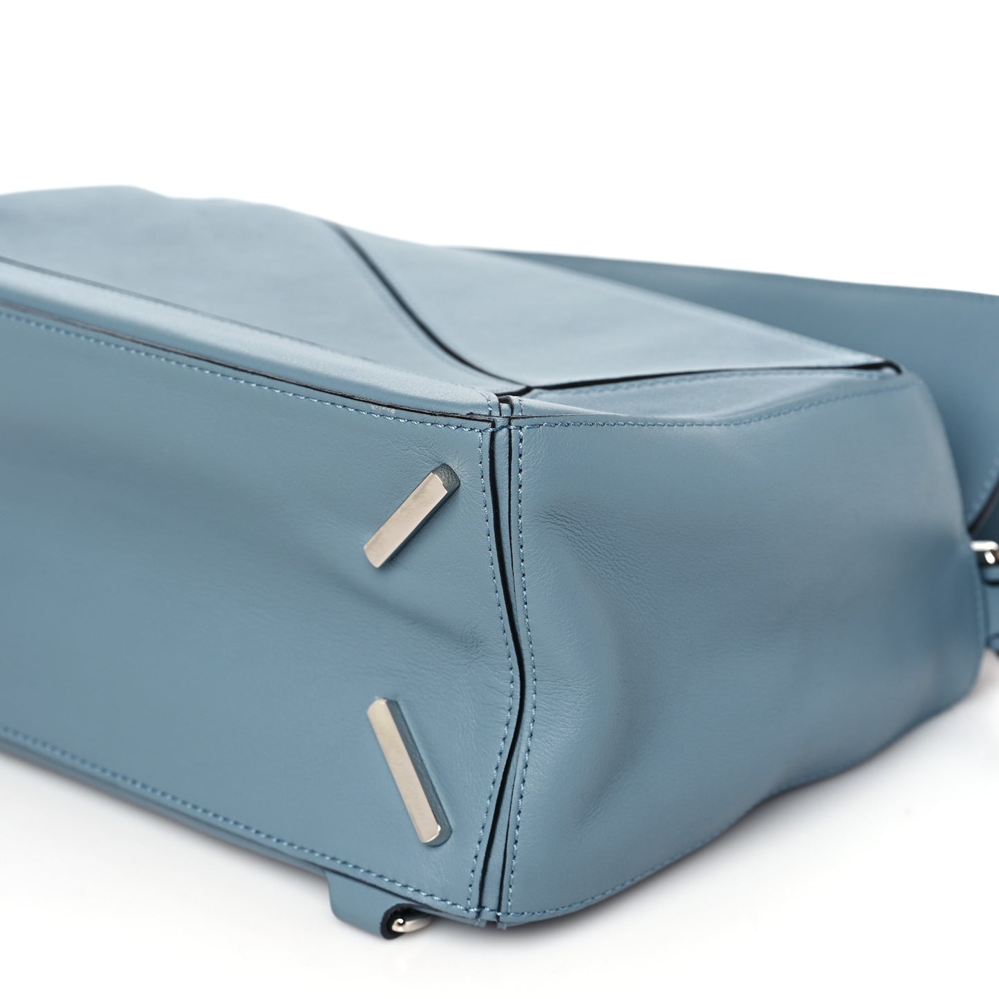 Calfskin Medium Puzzle Bag Stone Blue