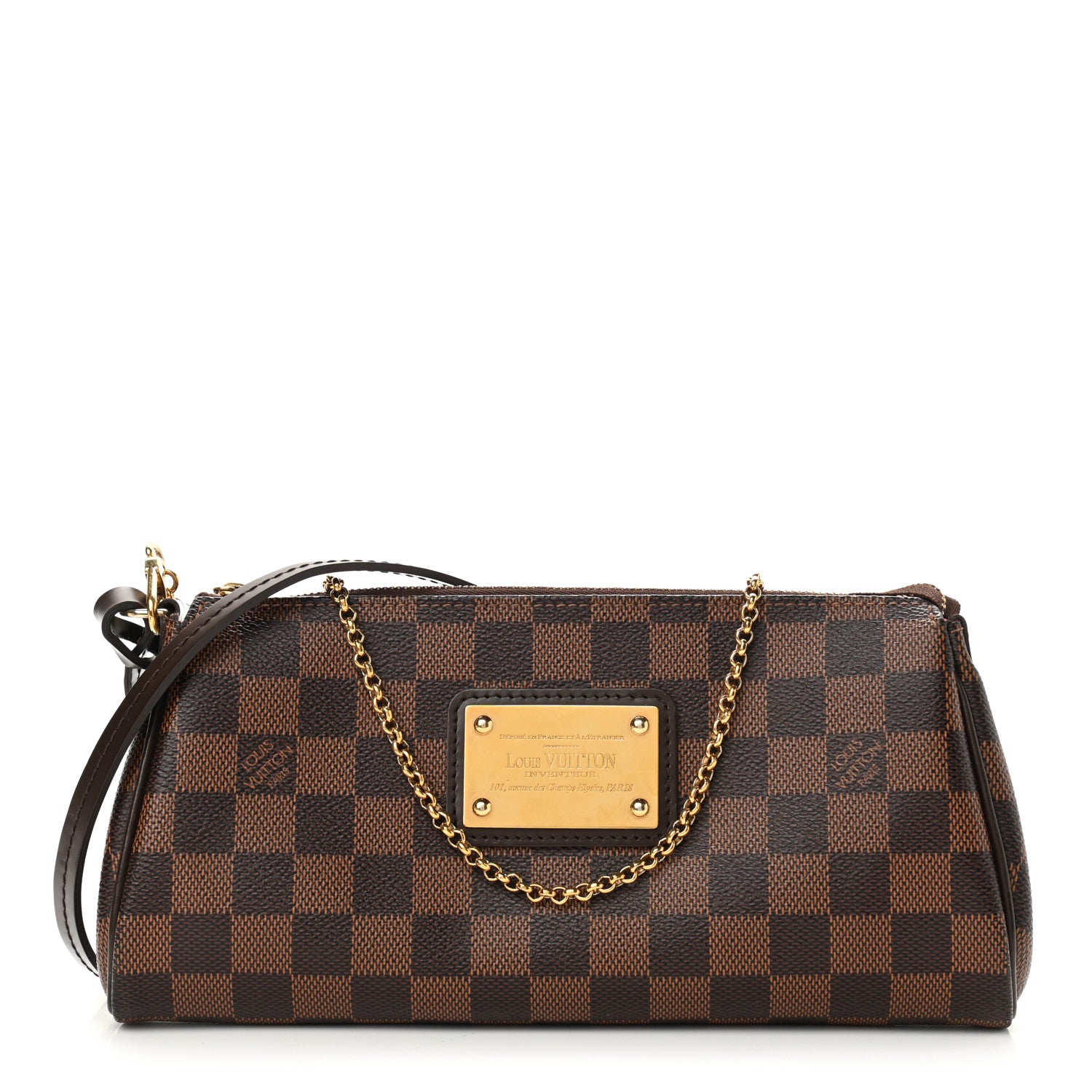 Louis Vuitton Damier Ebene Eva Clutch 1 of 12
