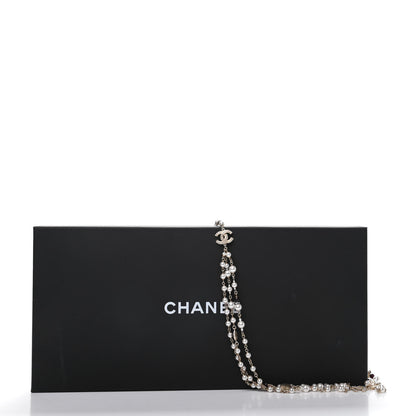 Chanel Pearl Crystal Beaded CC Belt Gold Burgundy 5 of 5