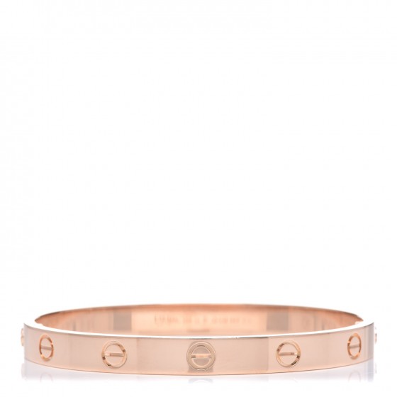 Cartier 18K Pink Gold LOVE Bracelet 17 1 of 5
