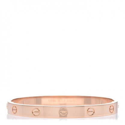 Cartier 18K Pink Gold LOVE Bracelet 17 1 of 5