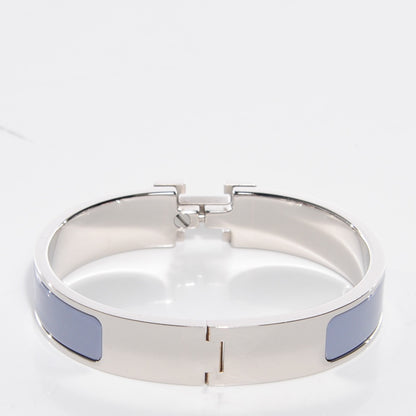 Hermes Enamel Narrow Clic Clac H Bracelet PM Bleu Lin 3 of 7