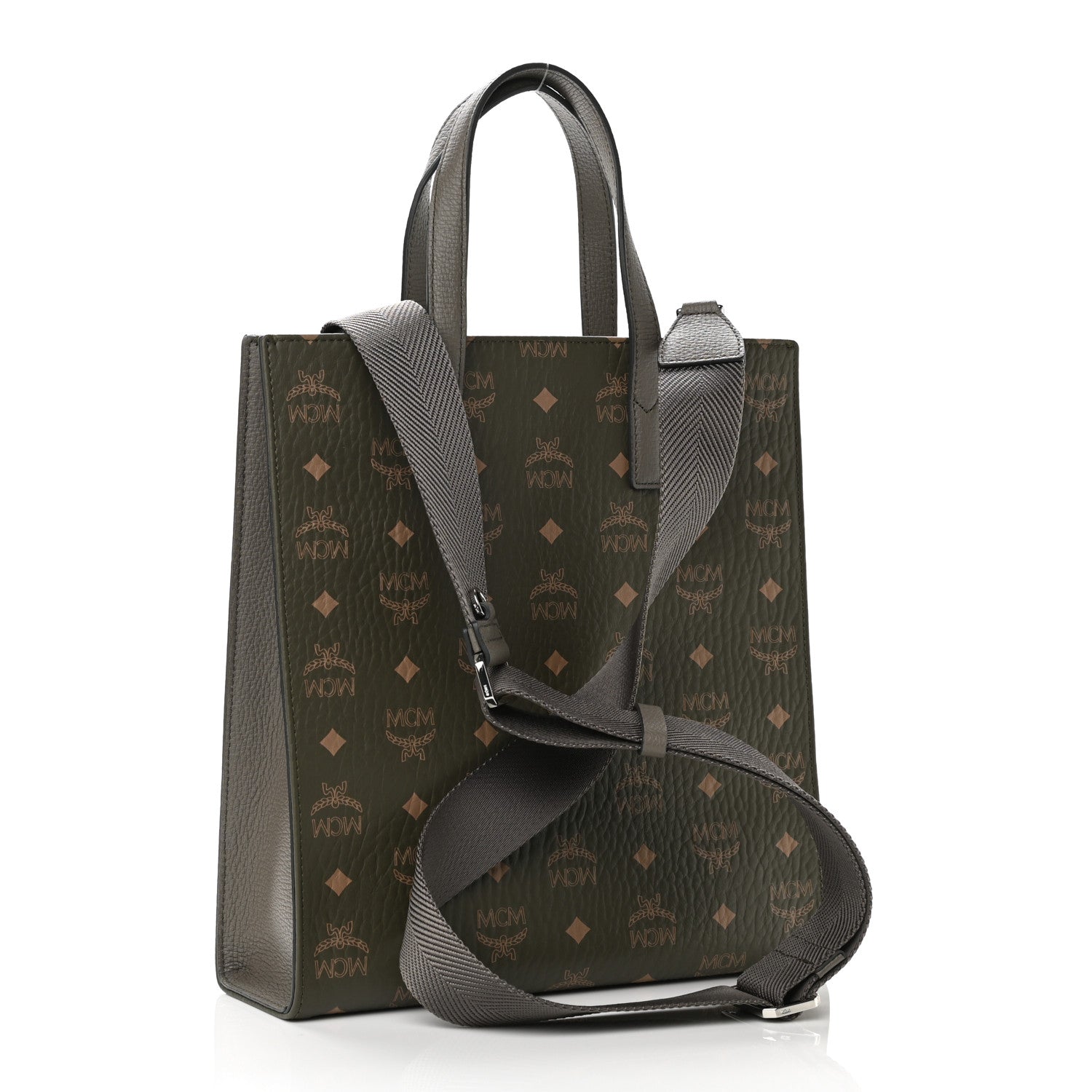 MCM Visetos Small Portuna Tote Sea Turtle 3 of 8