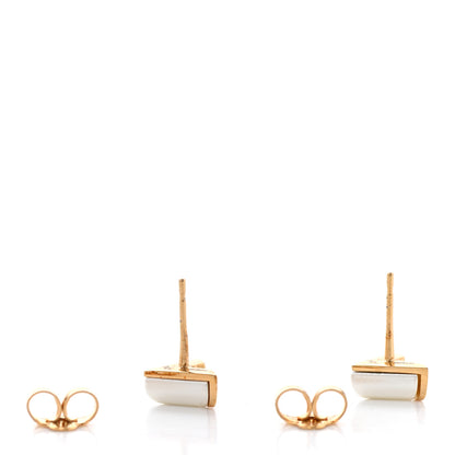 Louis Vuitton Pearl Essential V Stud Earrings Gold 3 of 4