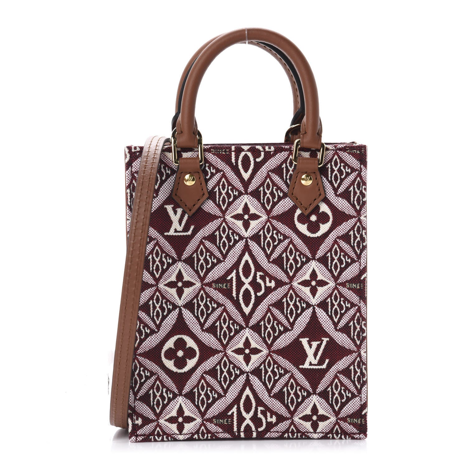 Louis Vuitton Jacquard Since 1854 Petit Sac Plat Bordeaux 1 of 11