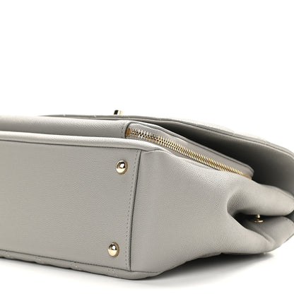 Chanel Caviar Quilted Large Business Affinity Flap Grey 9 of 9