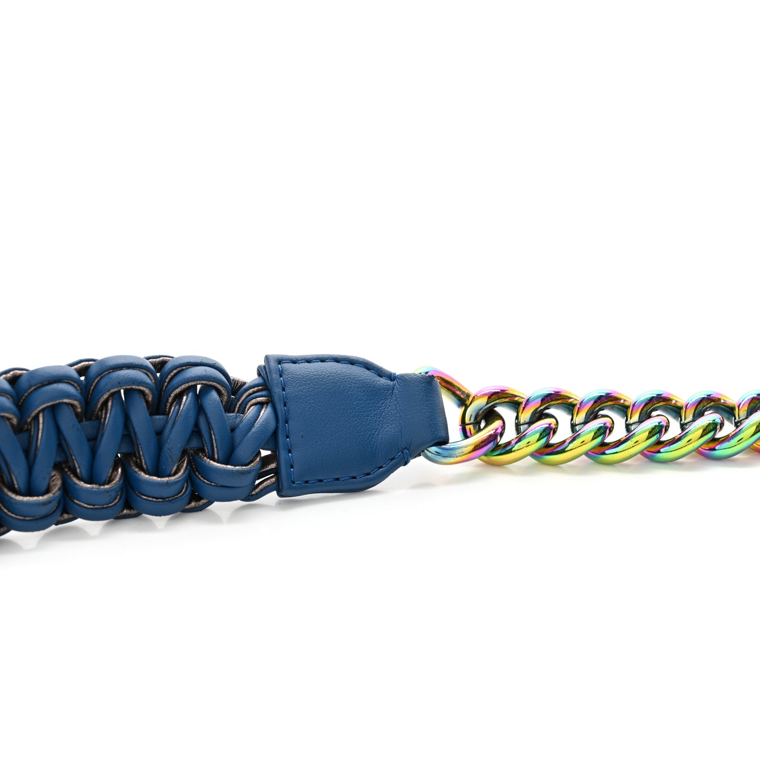 Chanel PVC Thread Woven Medium Boy Flap Dark Blue 15 of 15