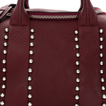 Alexander Wang Calfskin Studded Mini Rockie Matte Beet Rodium Hardware 7 of 12