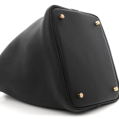 Hermes Taurillon Clemence Picotin Lock 22 MM Black 9 of 11