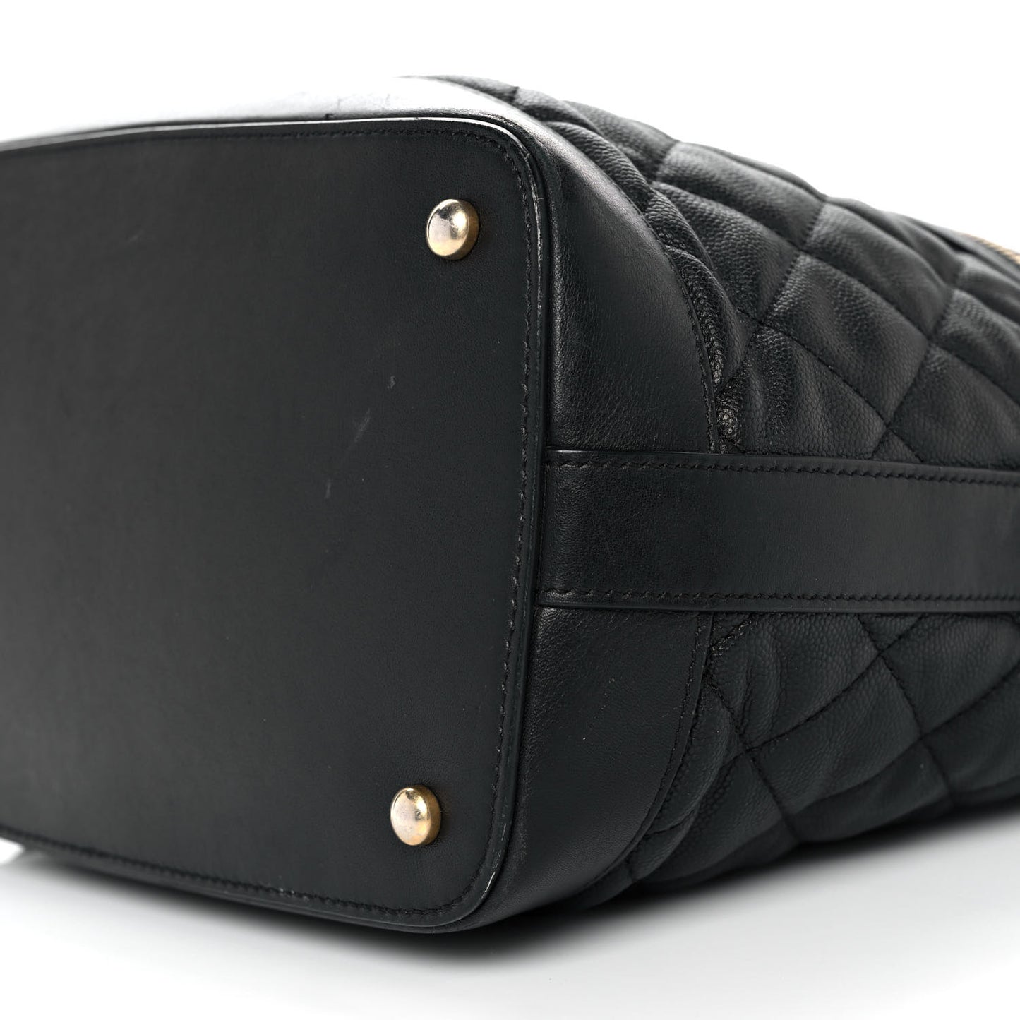 Caviar Lambskin Quilted Casual Style Hobo Black