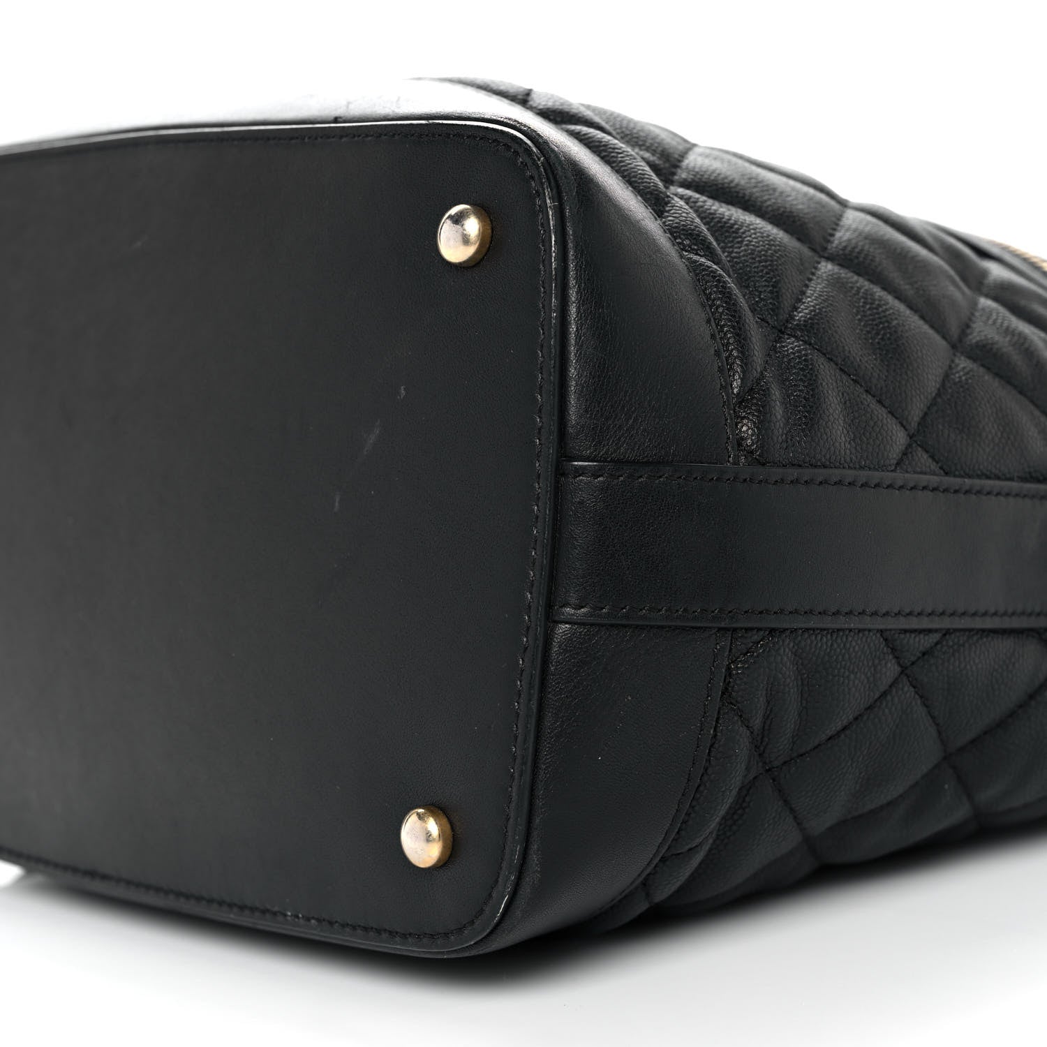 Chanel Caviar Lambskin Quilted Casual Style Hobo Black 8 of 10