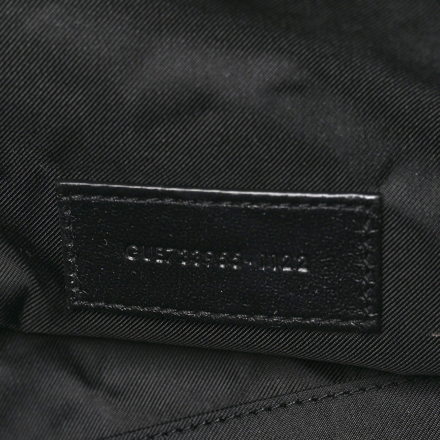 Saint Laurent Lambskin Quilted Gaby Cosmetic Pouch Black 7 of 11