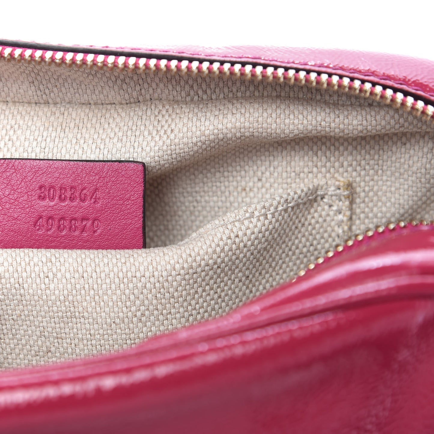 Soft Patent Small Soho Disco Bag Bright Bougainvillea
