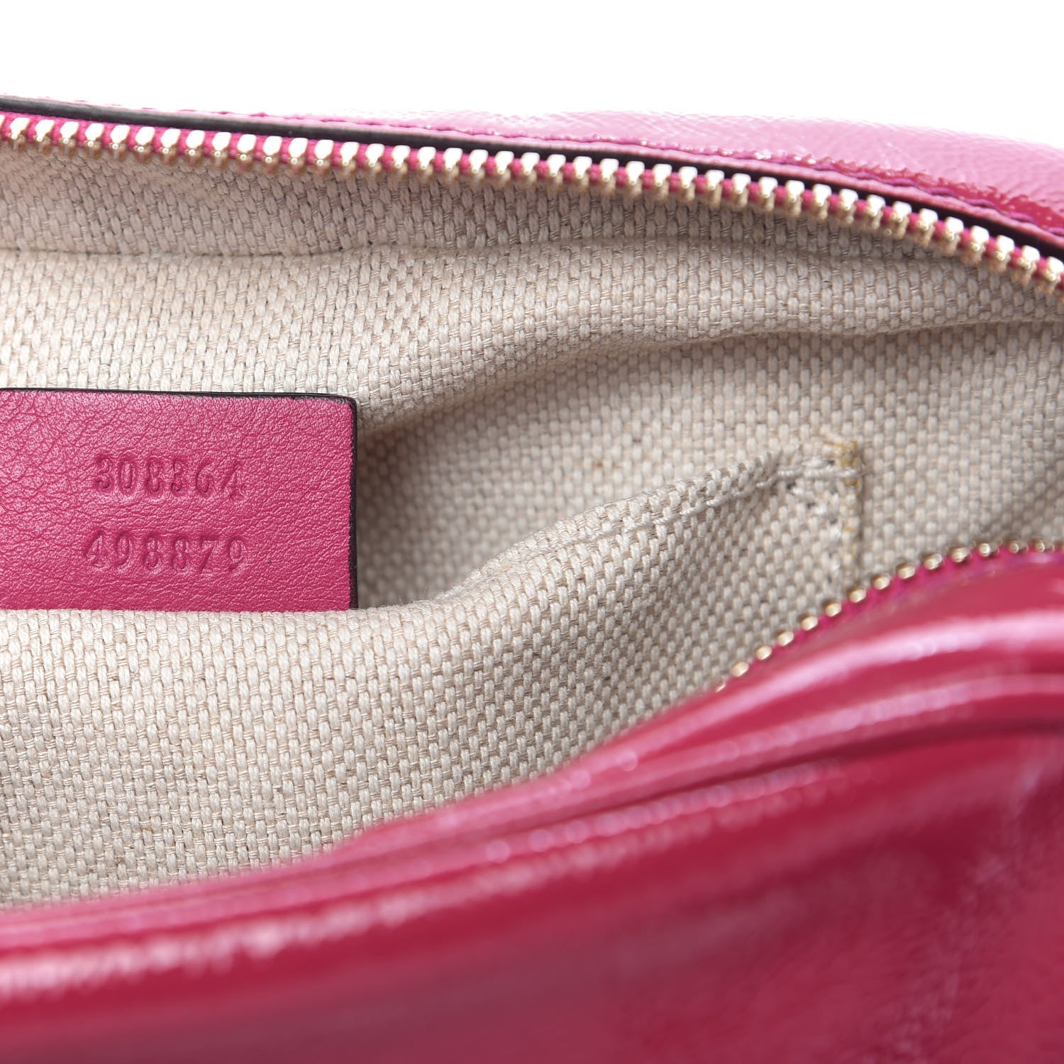 Gucci Soft Patent Small Soho Disco Bag Bright Bougainvillea 9 of 9