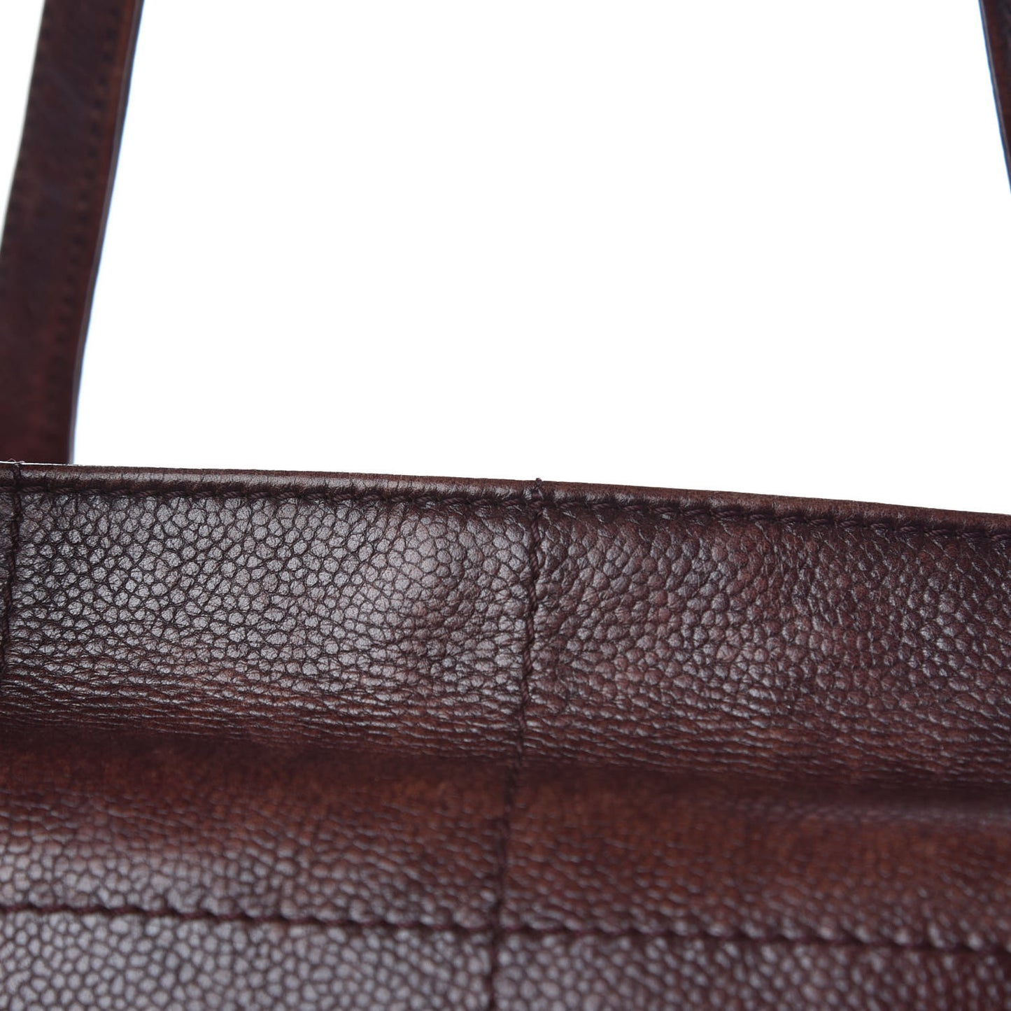 Caviar Chocolate Bar Quilted Shoulder Bag Brown