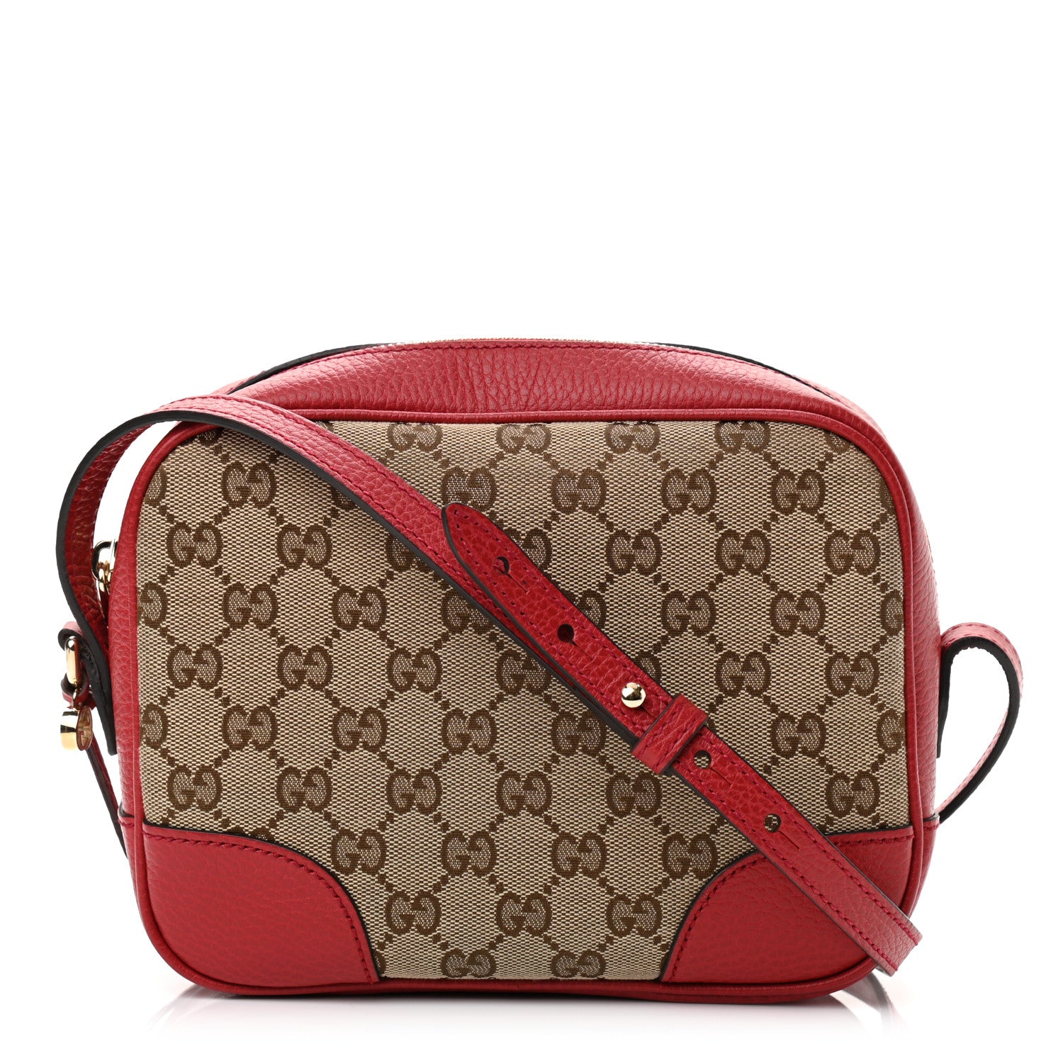 Gucci Monogram Mini Bree Messenger Bag Red 1 of 12
