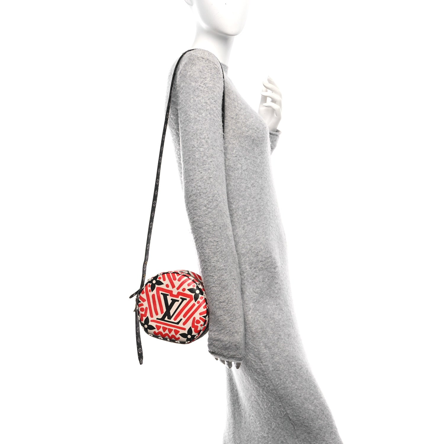 Louis Vuitton Monogram Giant Crafty Boite Chapeau Souple PM Creme Rouge Black 3 of 10