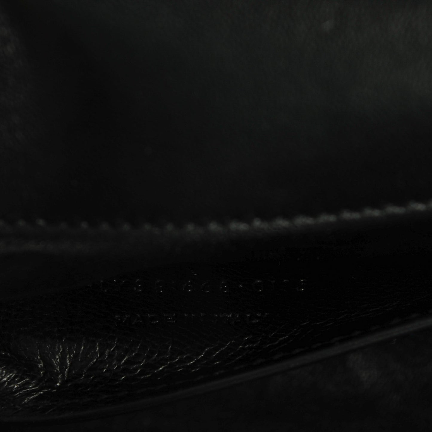 Lambskin Matelasse Chevron Small Monogram Satchel Black