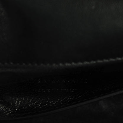 Saint Laurent Lambskin Matelasse Chevron Small Monogram Satchel Black 8 of 8