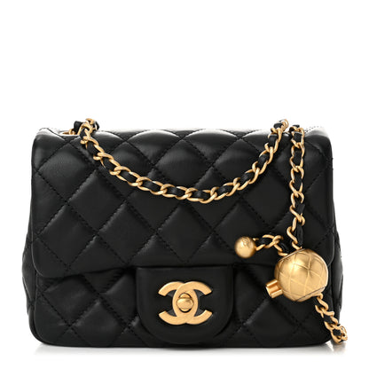 Chanel Lambskin Quilted Mini Pearl Crush Flap Black 1 of 10