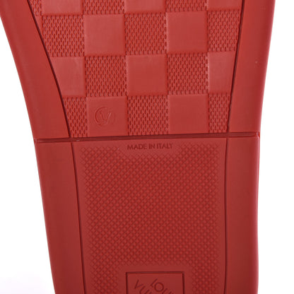 Louis Vuitton Rubber Damier Mens Waterfront Mules 6 Red 7 of 7