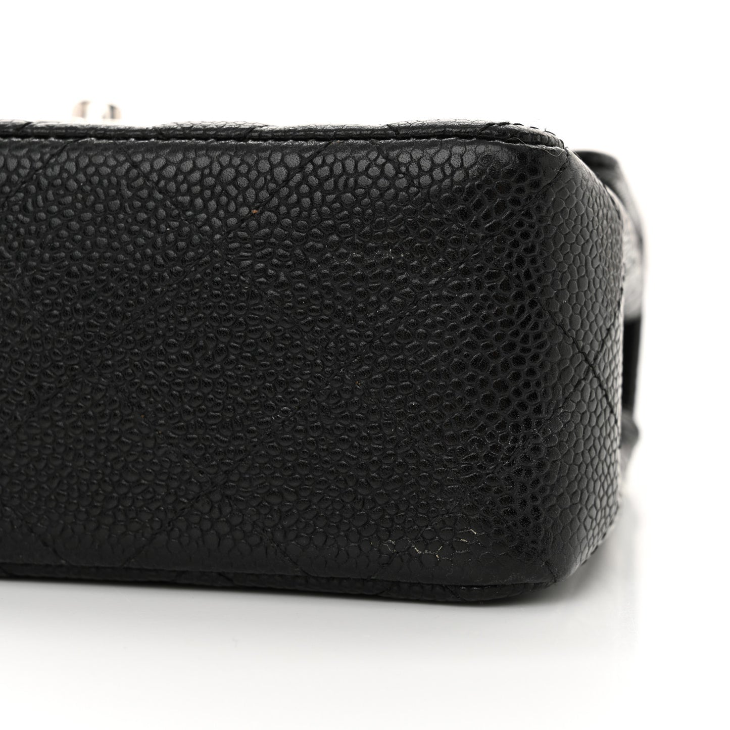 Caviar Quilted Mini Square Flap Black
