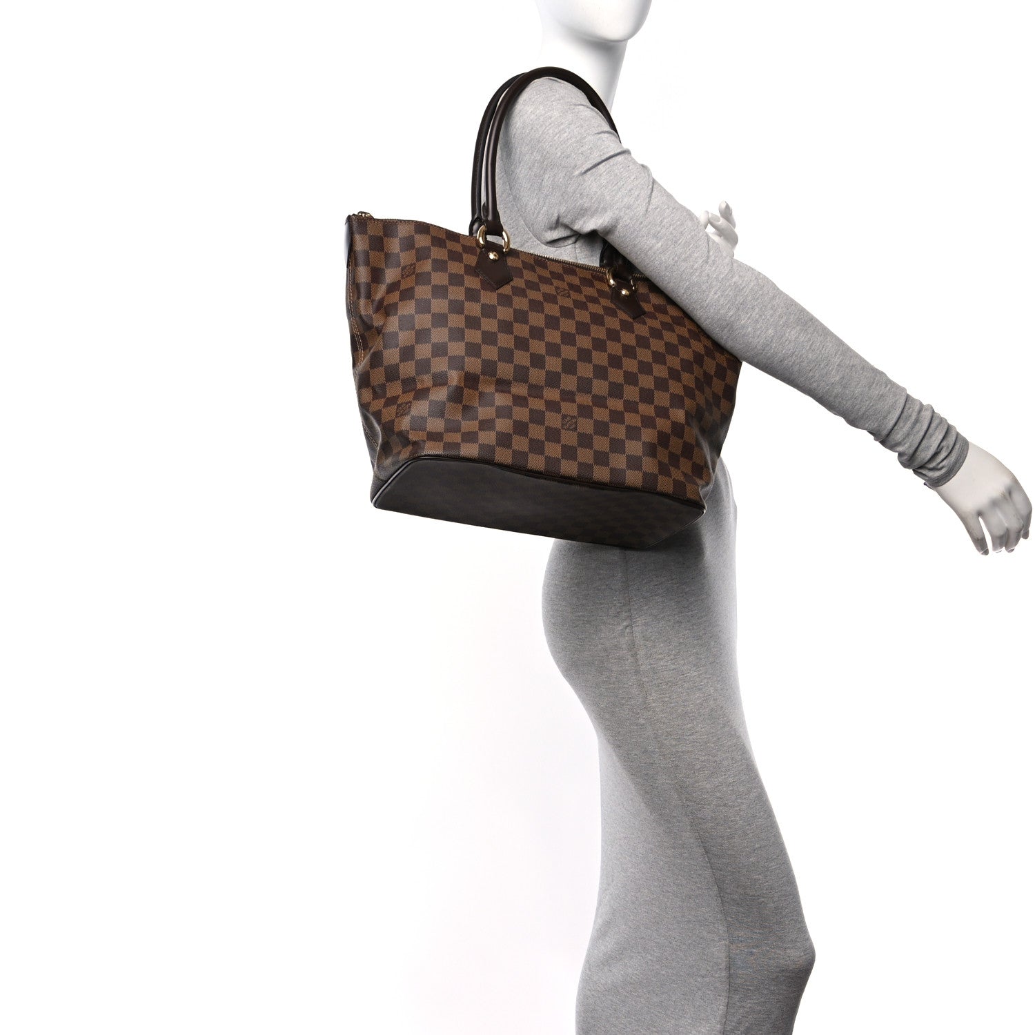 Louis Vuitton Damier Ebene Saleya MM 2 of 9