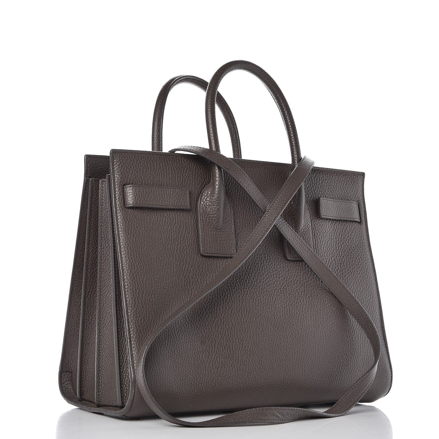 Grained Calfskin Small Sac De Jour Earth