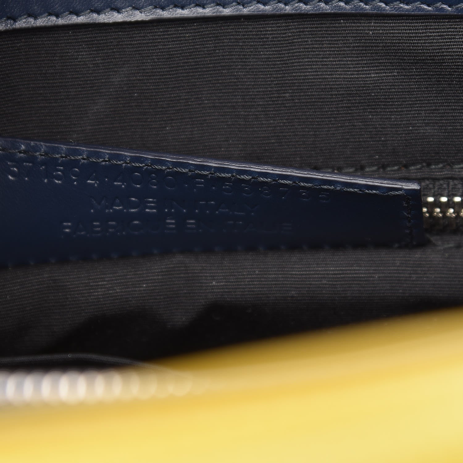 Balenciaga Smooth Calfskin Karung Padlock Work XS Bleu Outremer Jaune Citrus 7 of 9