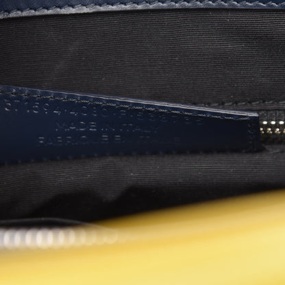 Balenciaga Smooth Calfskin Karung Padlock Work XS Bleu Outremer Jaune Citrus 7 of 9