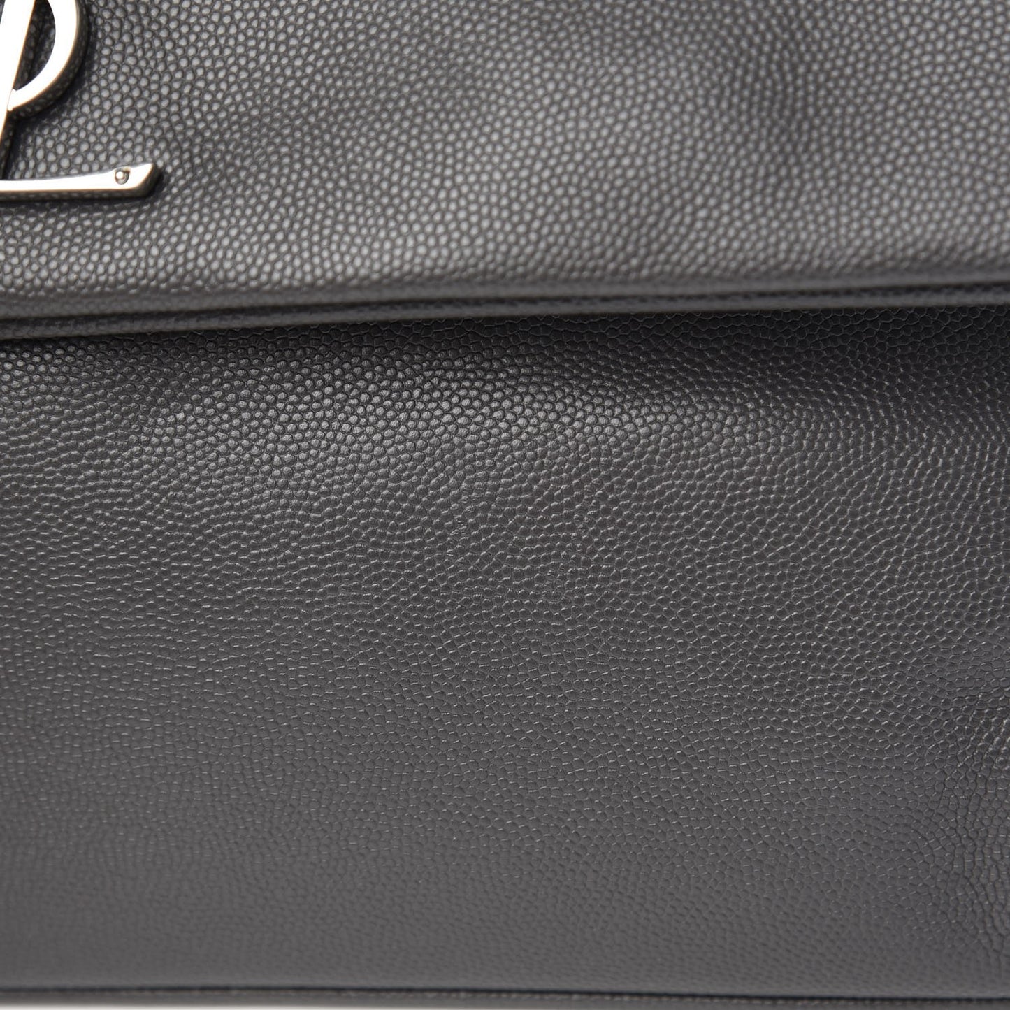 Grain De Poudre Medium West Hollywood Monogram Fold-Over Grey