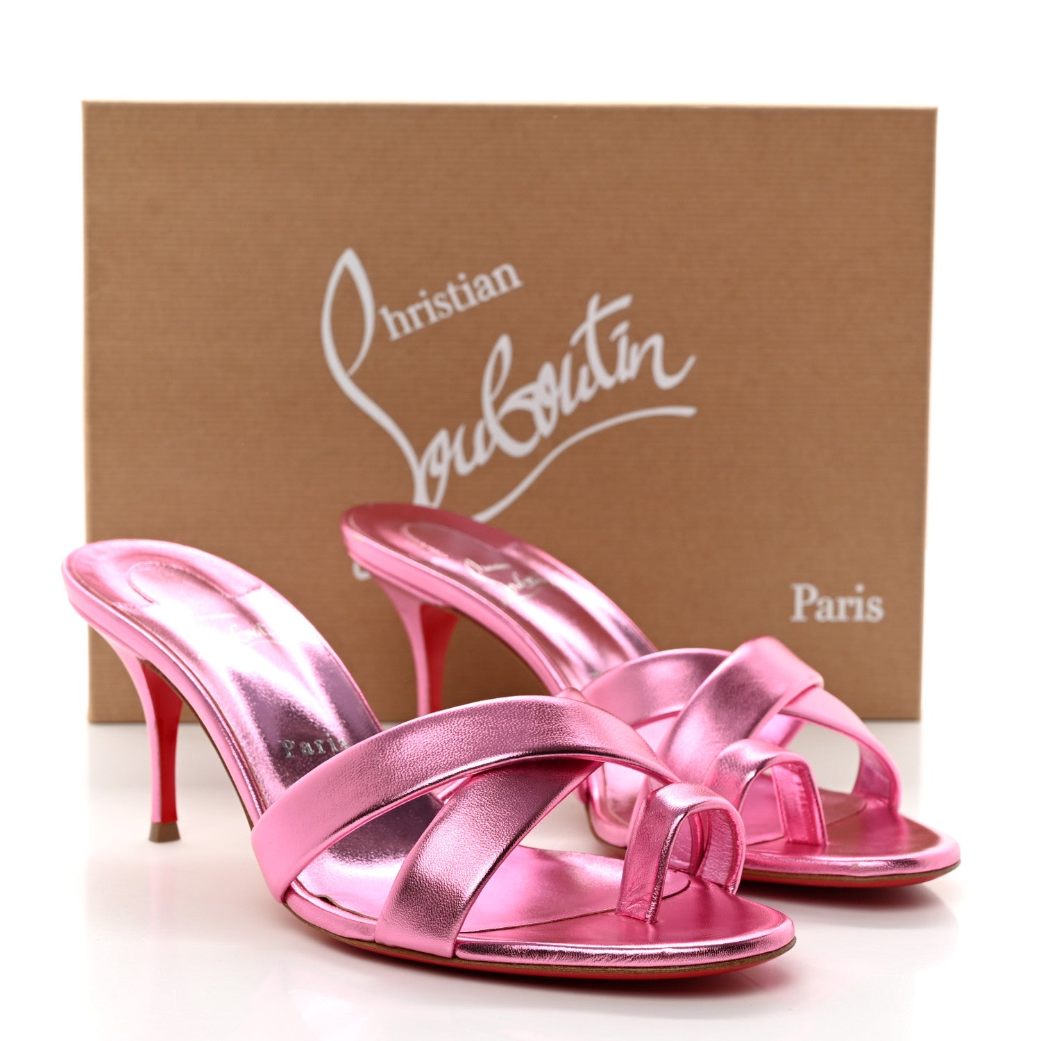 Christian Louboutin Kid Laminato Lining 41 Confettis 9 of 9