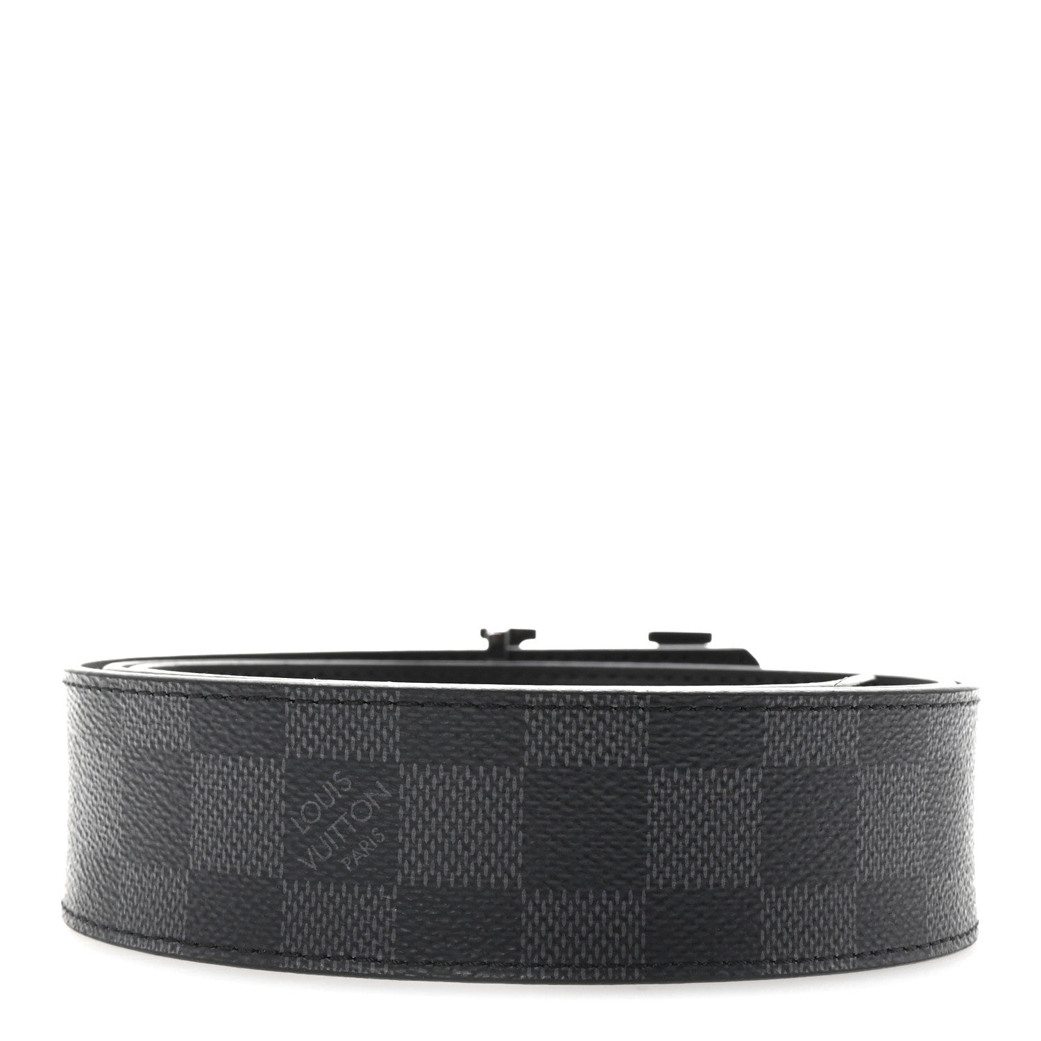 Louis Vuitton Damier Graphite 40mm LV Initiales Belt 105 42 2 of 6