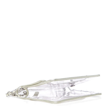 Chanel Lambskin Vinyl Large Naked Flap Silver 3 of 9
