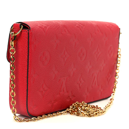 Louis Vuitton Empreinte Pochette Felicie Chain Wallet Scarlet 4 of 12