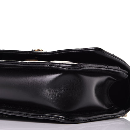 Chanel Shiny Lambskin Quilted Mini Flap Black 9 of 10