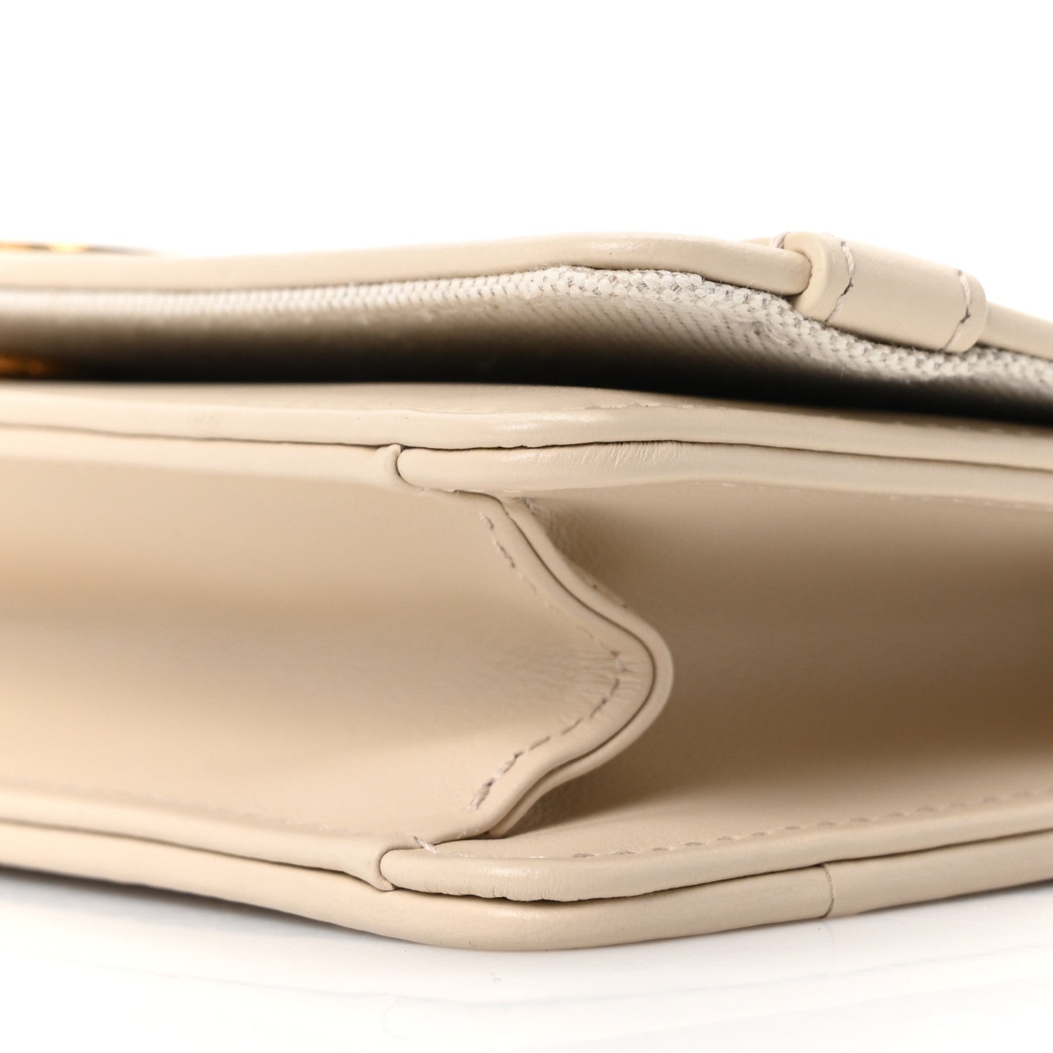 Christian Dior Oblique Chambray 30 Montaigne Cigale Pouch With Chain Blue Light Biscuit 18 of 21