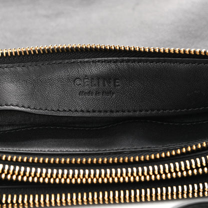 Celine Lambskin Large Trio Crossbody Bag Black 9 of 12