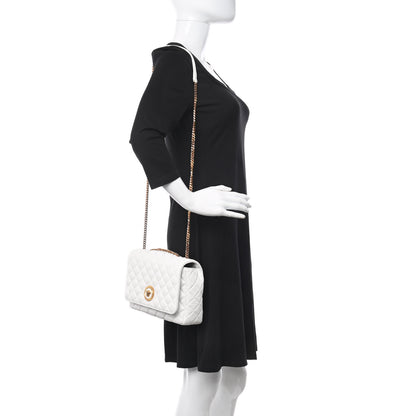 Versace Nappa Quilted Medusa Chain Crossbody White 2 of 8